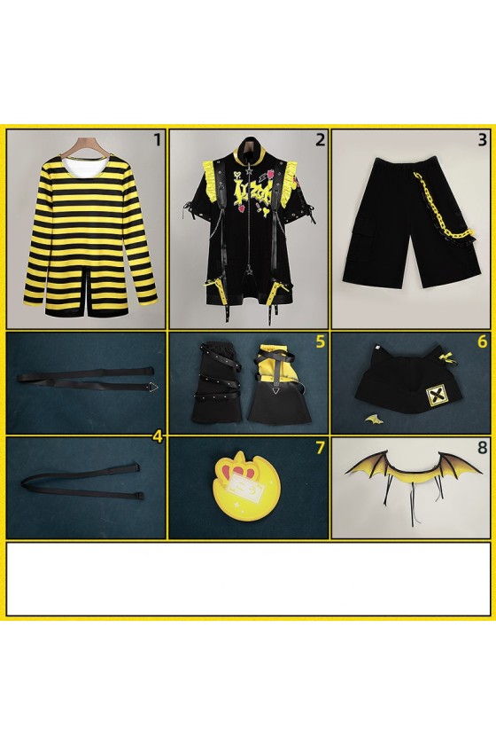 2XXT Cosplay Vtuber Uzuki Kou Devil's Nightmare Cosplay Costume